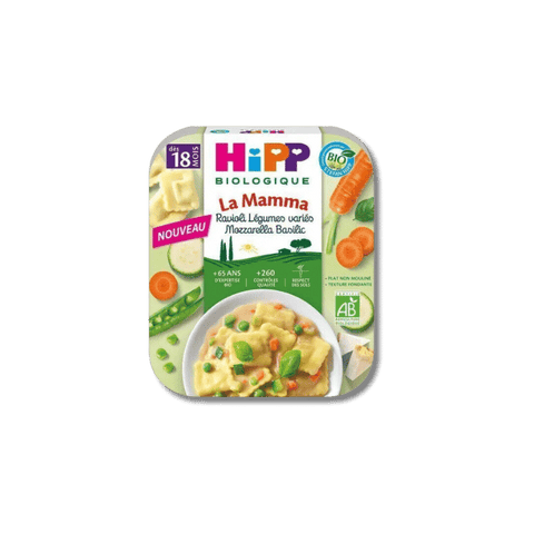 Ravioli Légumes Mozzarella Basilic 18 mois 250g HiPP