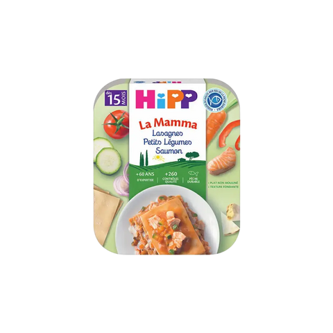 Lasagnes petits légumes saumon 250g 15 mois HiPP