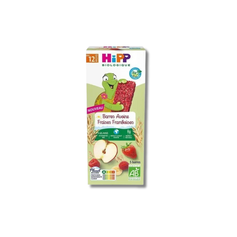 Barres Avoine Fraises Framboises 12 mois 100g HiPP