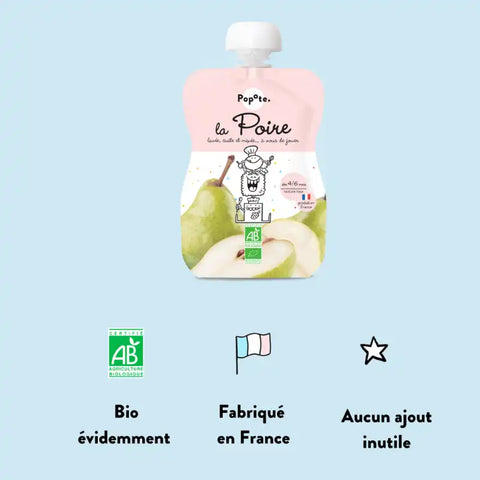 La Poire Bio 4/6 mois 120g Popote