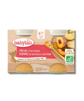 Pêche d'Occitanie Pomme 4 mois 2x130g Babybio - Blossom Care