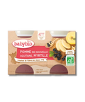 Pomme Myrtille 4 mois 2x130g Babybio - Blossom Care