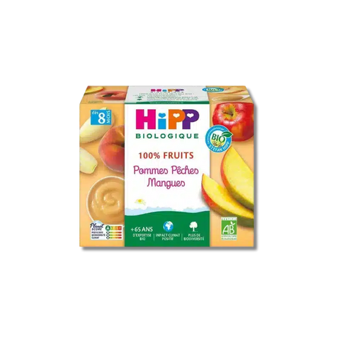 Pommes Pêches Mangues 8 mois 4x100g HiPP