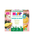 Pommes Ananas Pêches 6 mois Saveurs du Monde Coupelles 4x100g HiPP - Blossom Care