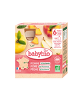 Pomme d'Occitanie Poire de Provence Pêche d'Occitanie 6 mois 4x90g Babybio - Blossom Care