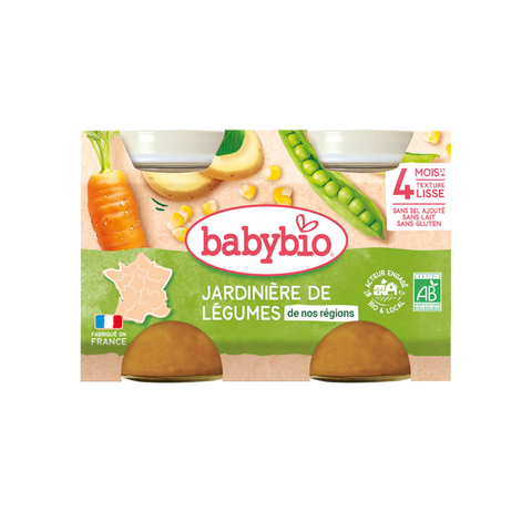 Jardinière de Légumes 4 mois 2x130g Babybio