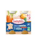 Bonne Nuit Carotte Butternut Riz 6 mois 2x200 g Babybio - Blossom Care