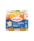 Bonne Nuit Carotte de nos régions Patate douce des Landes Blé 6 mois 2x200 g Babybio - Blossom Care
