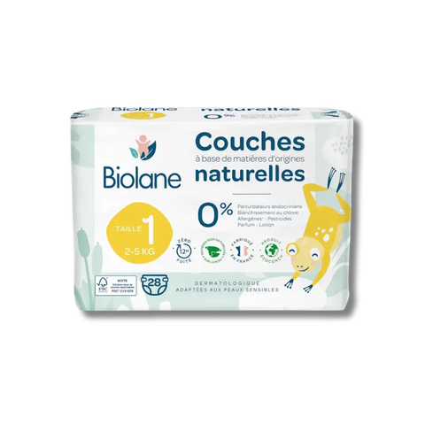 Couches Écologiques Biolane – Tailles T1 à T5
