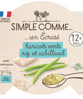 Ecrasé haricots verts riz et cabillaud assiette 230g Simple Comme - Blossom Care