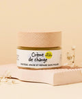Crème de change bio Pototam pour bébé, soin contre l'érythème fessier, texture douce et naturelle, tube blanc avec logo.