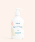 Gel délicat Minois Paris pour le corps et les cheveux, savon bain et douche, texture douce et hydratante.