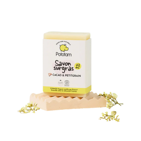 Savon surgras Cacao & Petitgrain 95g Pototam