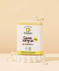 Savon surgras au calendula pour bébé de la marque Pototam, idéal pour bains et douche dès la naissance.