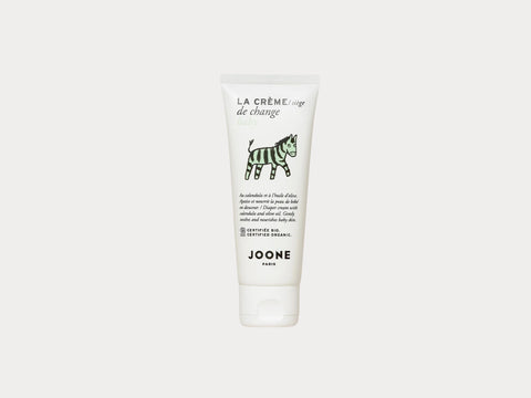 Crème de change Joone de 75ml pour bébé, texture douce et hydratante, dans un tube pratique avec bouchon.
