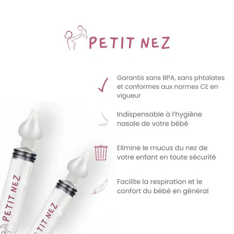 Seringues nasales (kit avec gobelet) Petit Nez