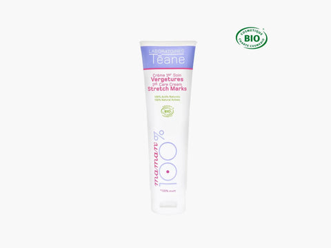 Crème antivergetures pour visage et corps Laboratoires Téane, 150 ml, texture riche pour prévenir les vergetures.