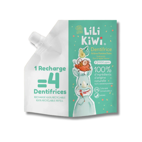 Recharge Dentifrice Pomme Poire 120ml Lilikiwi