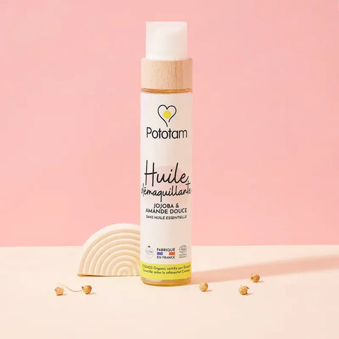 Huile Démaquillante Jojoba Amande douce 100 ml Pototam
