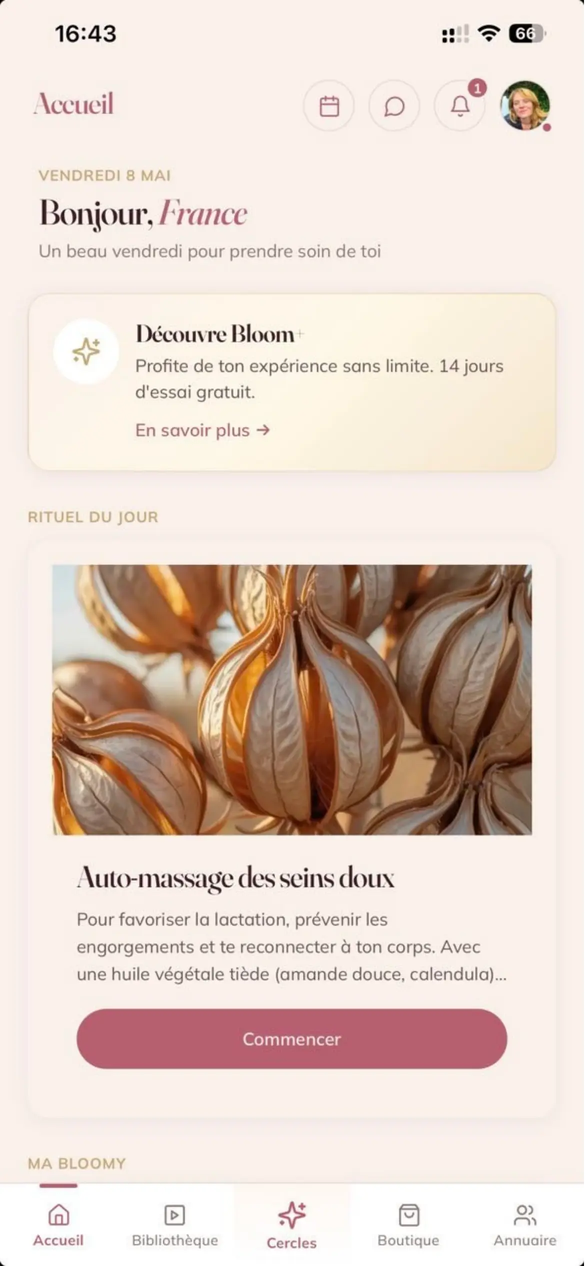 Application Blossom Care