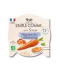 Repas du soir Simple Comme avec légumes du soleil et riz, 200g, dans un bol prêt à servir, pour bébé ou enfant.