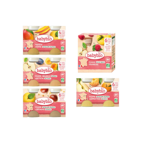 Pack 1 semaine fruits N°1 | 4-6 mois Babybio - Blossom Care