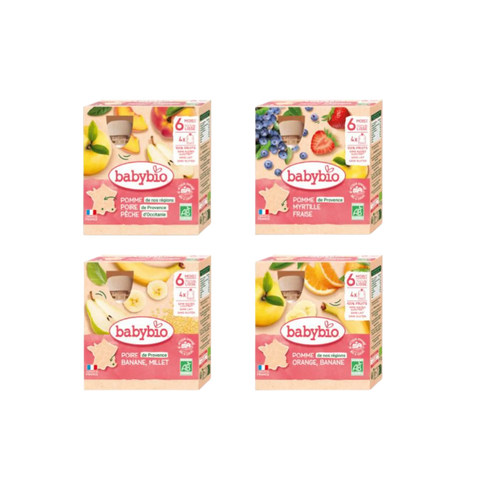 Pack 1 semaine fruits | x16 Gourdes | Idéal Voyage Babybio - Blossom Care
