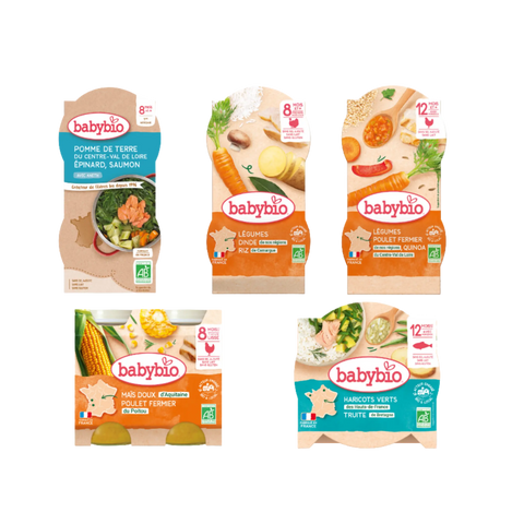 Pack 1 semaine repas du midi 8-12 mois N°2 Babybio