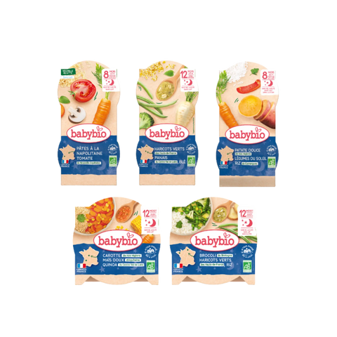 Pack 1 semaine repas du soir 8-12 mois N°2 Babybio - Blossom Care