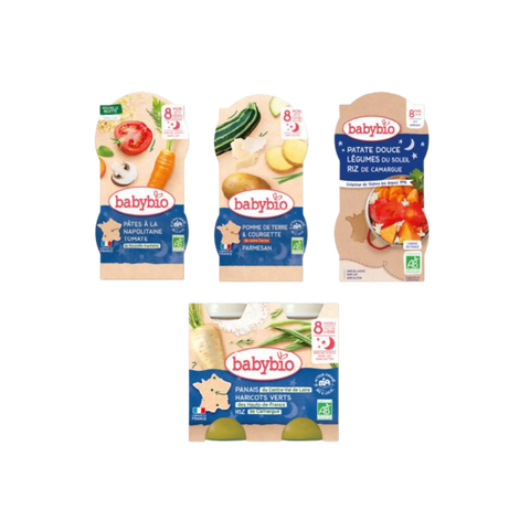 Pack 1 semaine repas du soir Dès 8 mois Babybio - Blossom Care