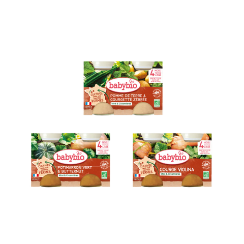 Pack découverte - légumes 100% des fermes Babybio - Blossom Care