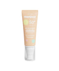 Spray solaire SPF 50+ Monjour pour visage et corps, solaire bébé et enfant, application facile, protection UV élevée.