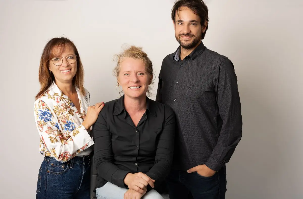 3 personnes de Blossom Care : France, Carole et Lucas